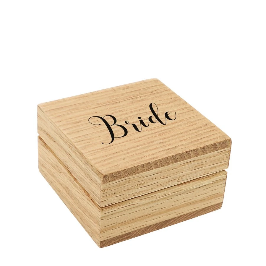 Personalised Solid Oak Trinket Box 2 Personalised Solid Oak Trinket Box - Image 2