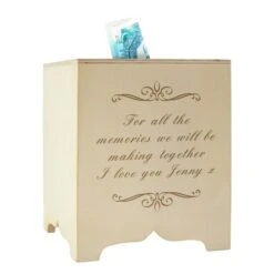 Personalised Square Wooden Money Box