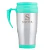 Personalised Stainless Steel Travel Mug - Initial & Name