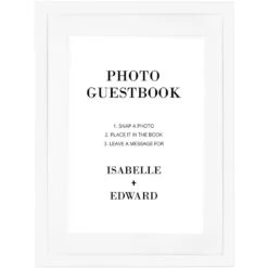 Personalised Wedding Day Framed Poster - Photo Guestbook -Cherished Gifts Shop personalised wedding day framed poster photo guestbook 3