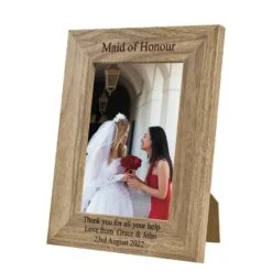Personalised Wedding Photo Frame - Bridesmaid & Maid Of Honour 5 Personalised Wedding Photo Frame - Bridesmaid & Maid Of Honour -Cherished Gifts Shop personalised wedding photo frame bridesmaid maid of honour 053 3