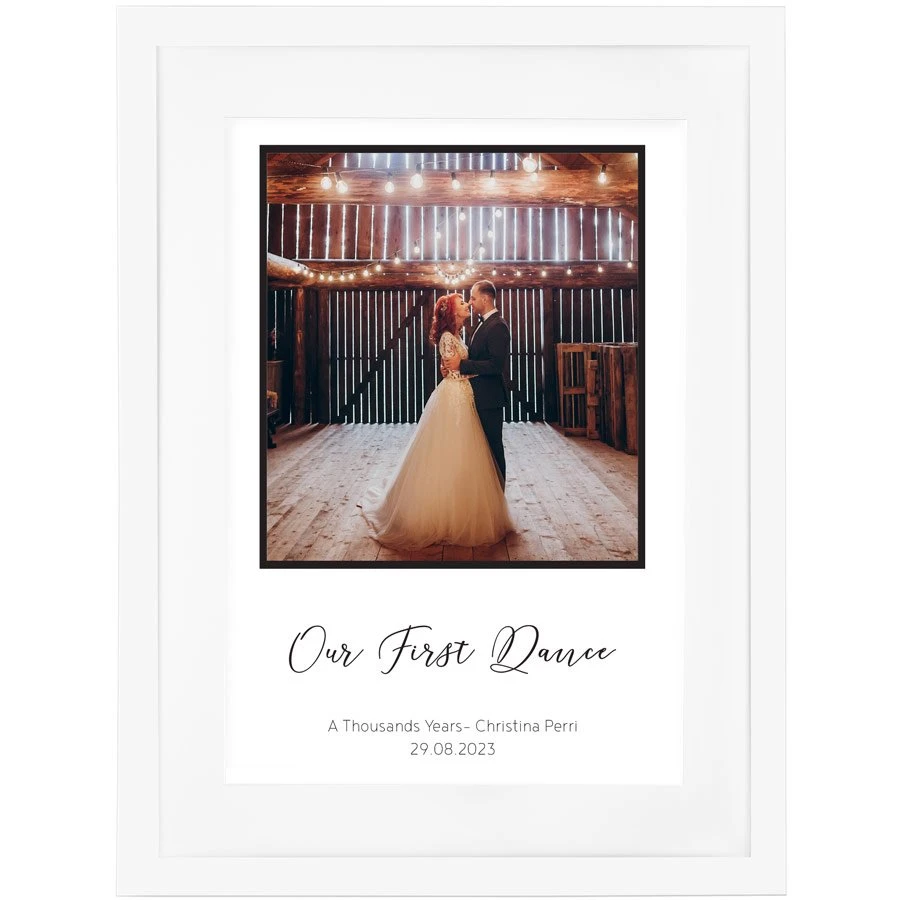 Personalised Wedding Photo Poster Print - Our First Dance 3 Personalised Wedding Photo Poster Print - Our First Dance - Image 3