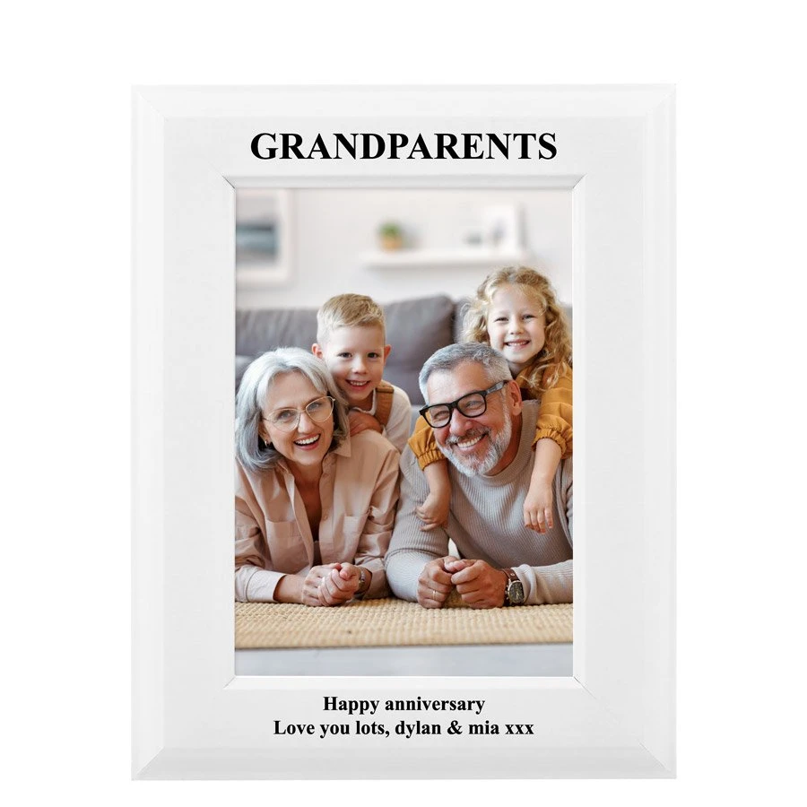 Personalised White Picture Frame - Family 2 Personalised White Picture Frame - Family - Image 2