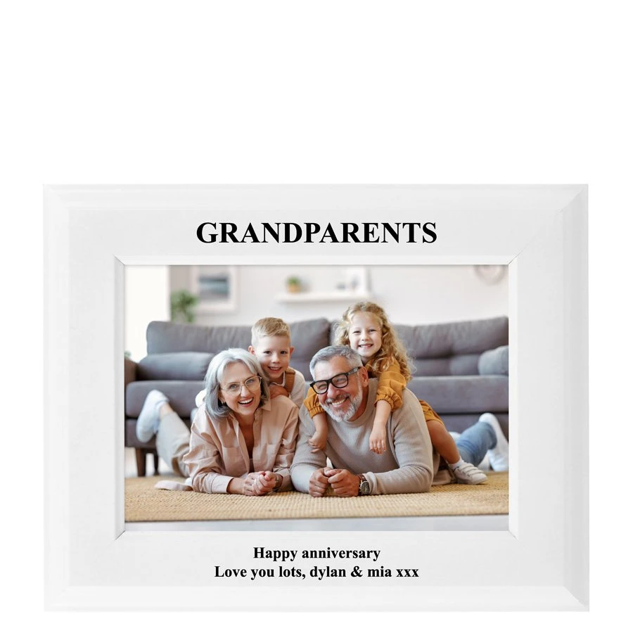 Personalised White Picture Frame - Family 1 Personalised White Picture Frame - Family