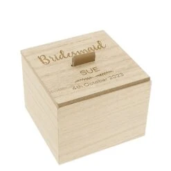 Personalised Wooden Trinket Box - Wedding -Cherished Gifts Shop personalised wooden trinket box wedding uf 11575 3