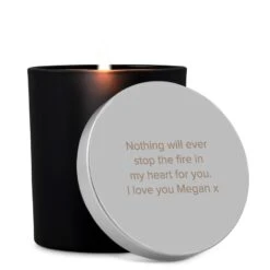 Scented Candle With Personalised Lid